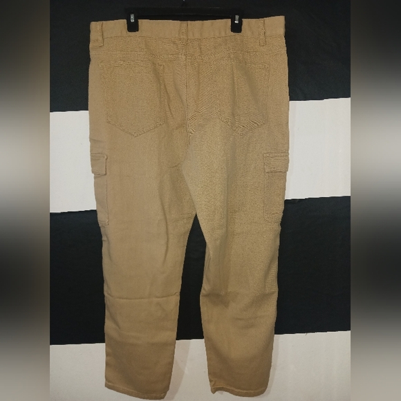 NEW Manfinity Men Khaki Nude Cargo Pants - Picture 10 of 11